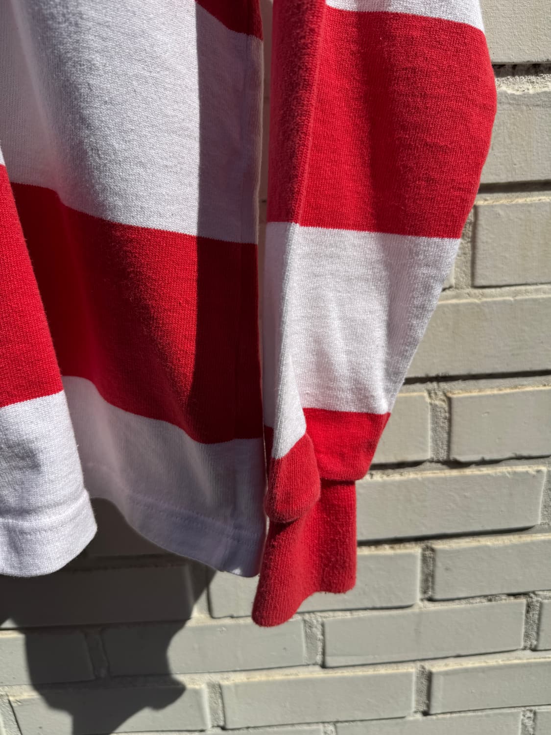 [S]BARBARIAN 바바리안 캐나다제 레드 스트라이프 럭비 티셔츠 상품이미지6