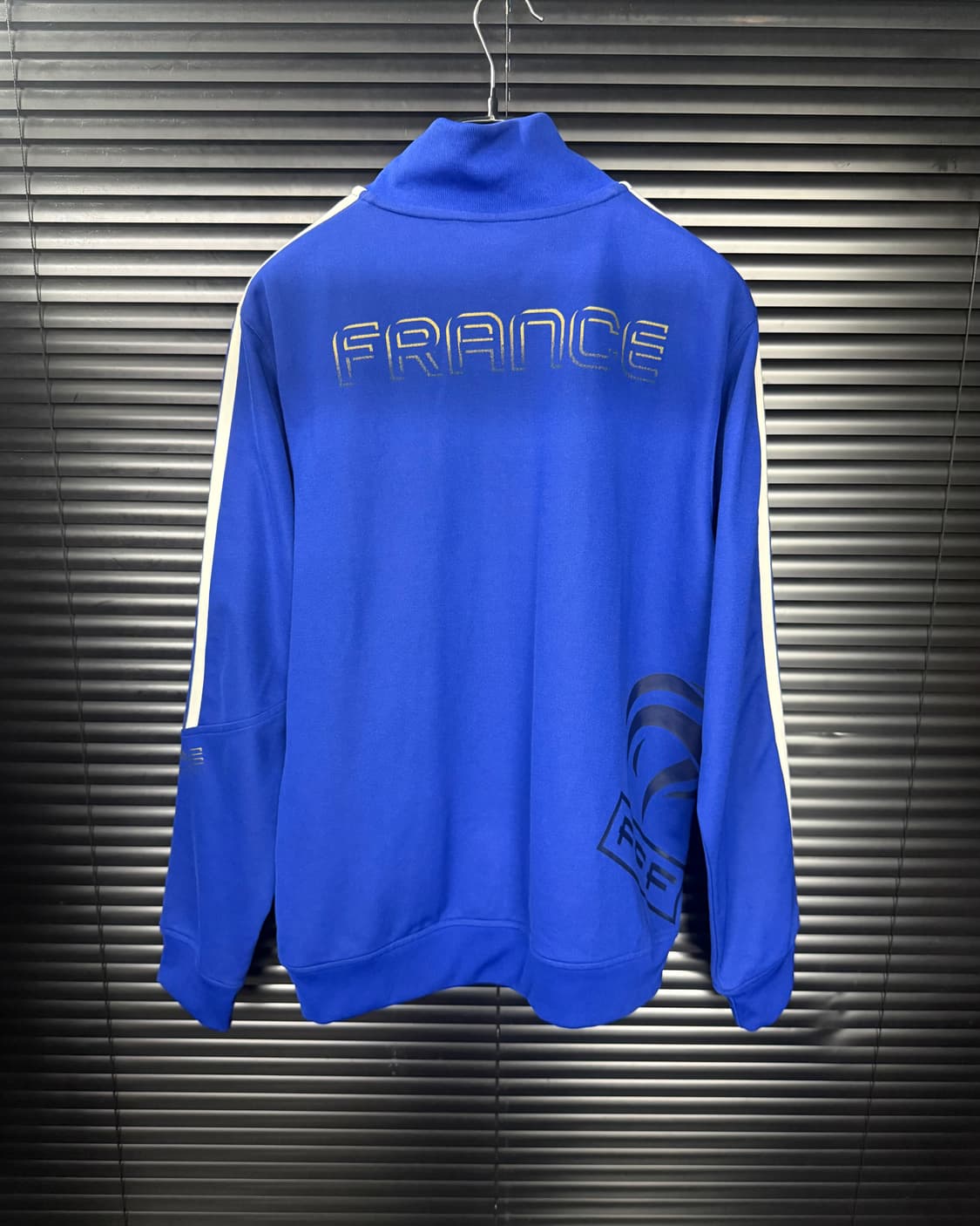 아디다스 져지 트랙탑 집업 프랑스 L 100 올드스쿨 블루 파랑색 저지  상품이미지6