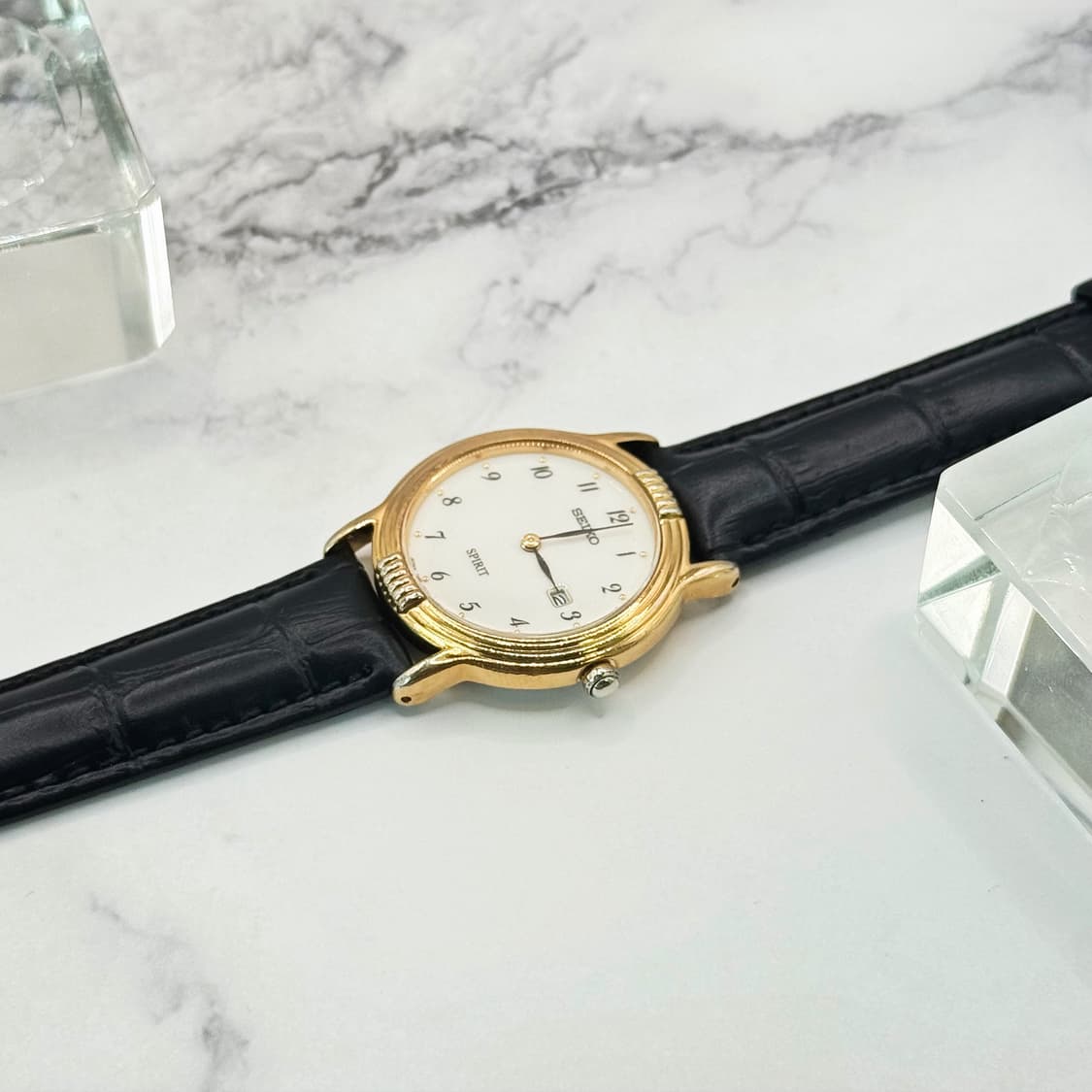 90s00s 빈티지 세이코 스피릿 아라비아 화이트 다이얼 워치 상품이미지5