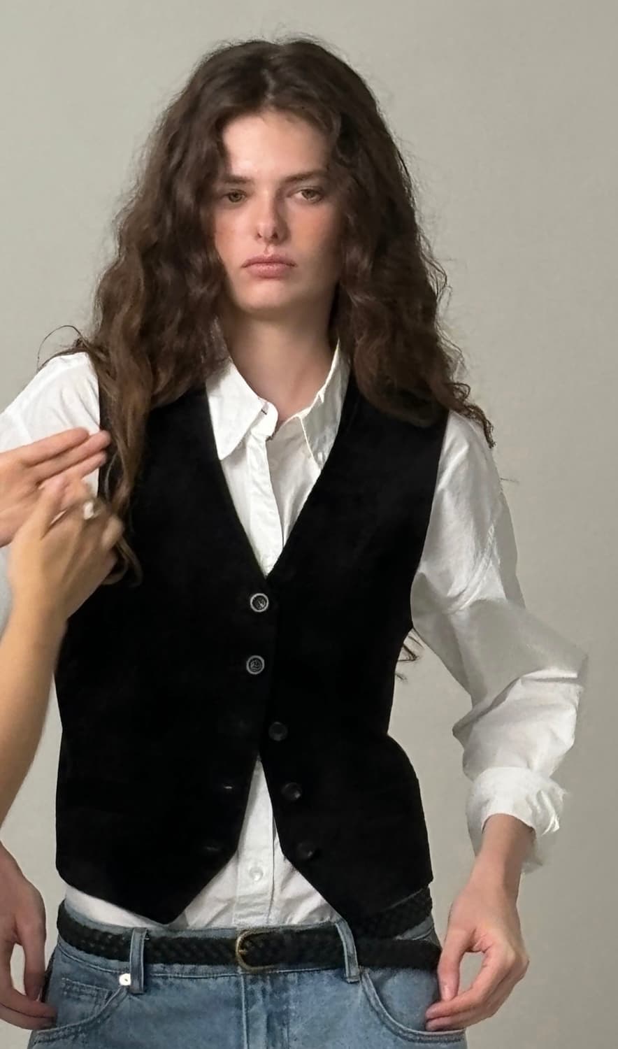 더바넷 Amber ranch suede vest 베스트 조끼 상품이미지1