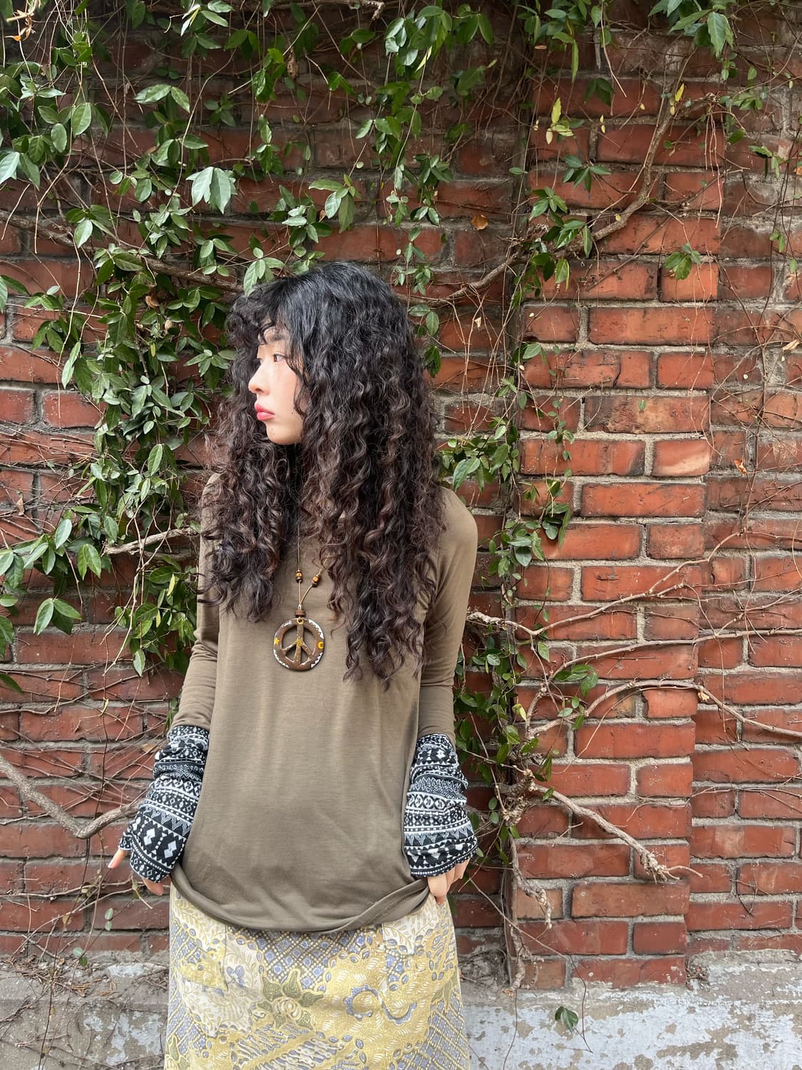 소매 에스닉 패턴 포인트 롱슬리브 상품이미지4