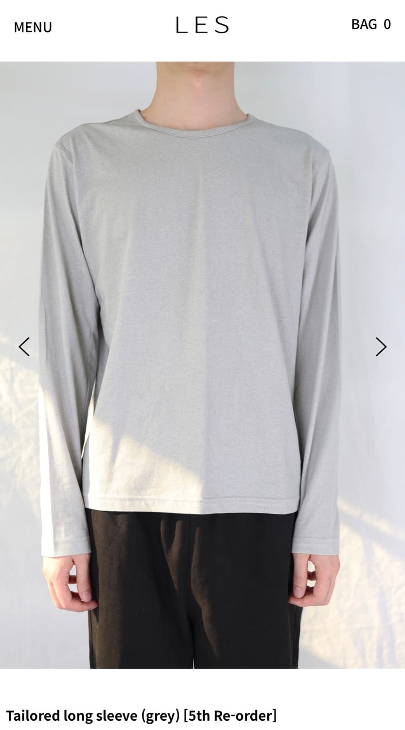 tailored long sleeve grey 1  상품이미지1