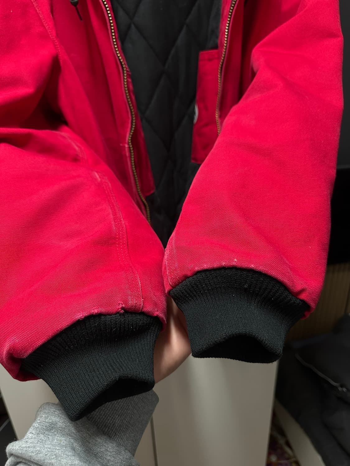 칼하트 액티브 자켓 레드 M 상품이미지7