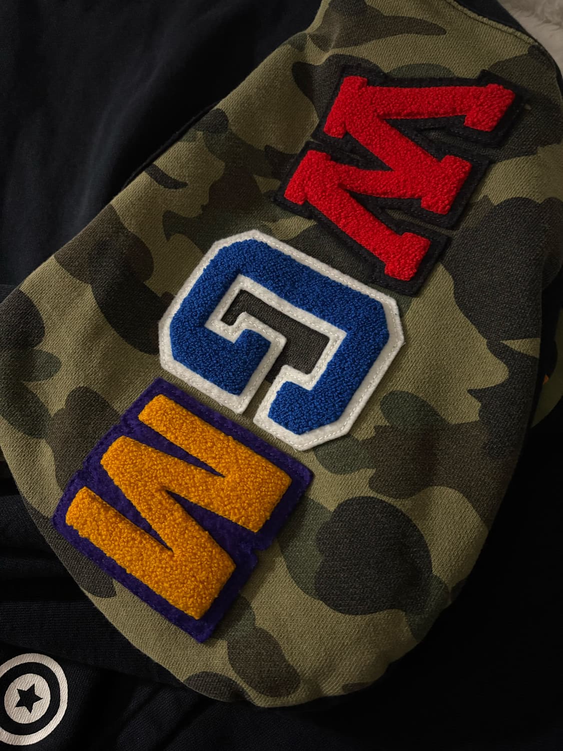 베이프 후드집업 반카모 블랙 L 상품이미지2