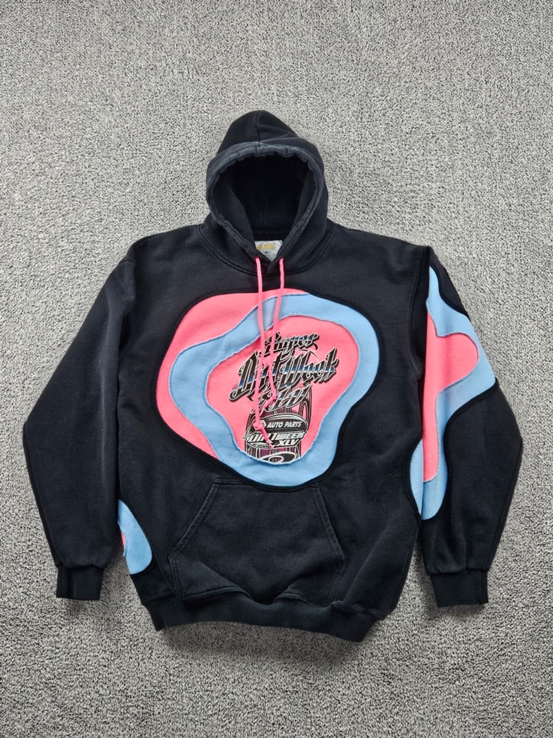 레이싱 프린팅 아플리케 커스텀 후드 티셔츠 ( M ) / 9324 상품이미지2