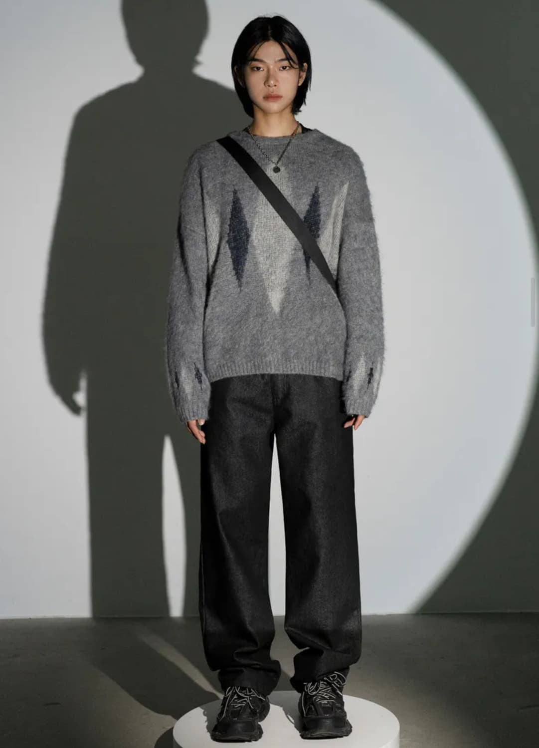 어반드레스 앙고라 울 니트 그레이 M 상품이미지4