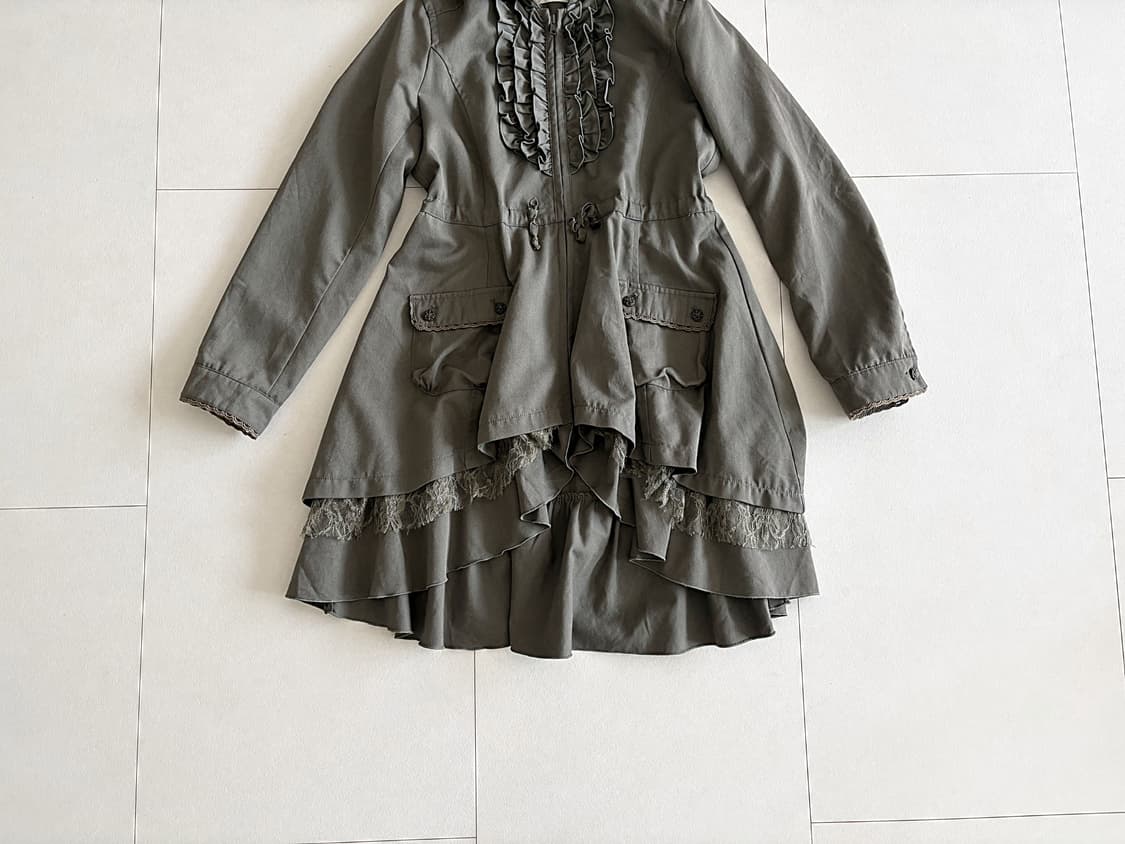 axes femme) ruffle lace military jacket 상품이미지8