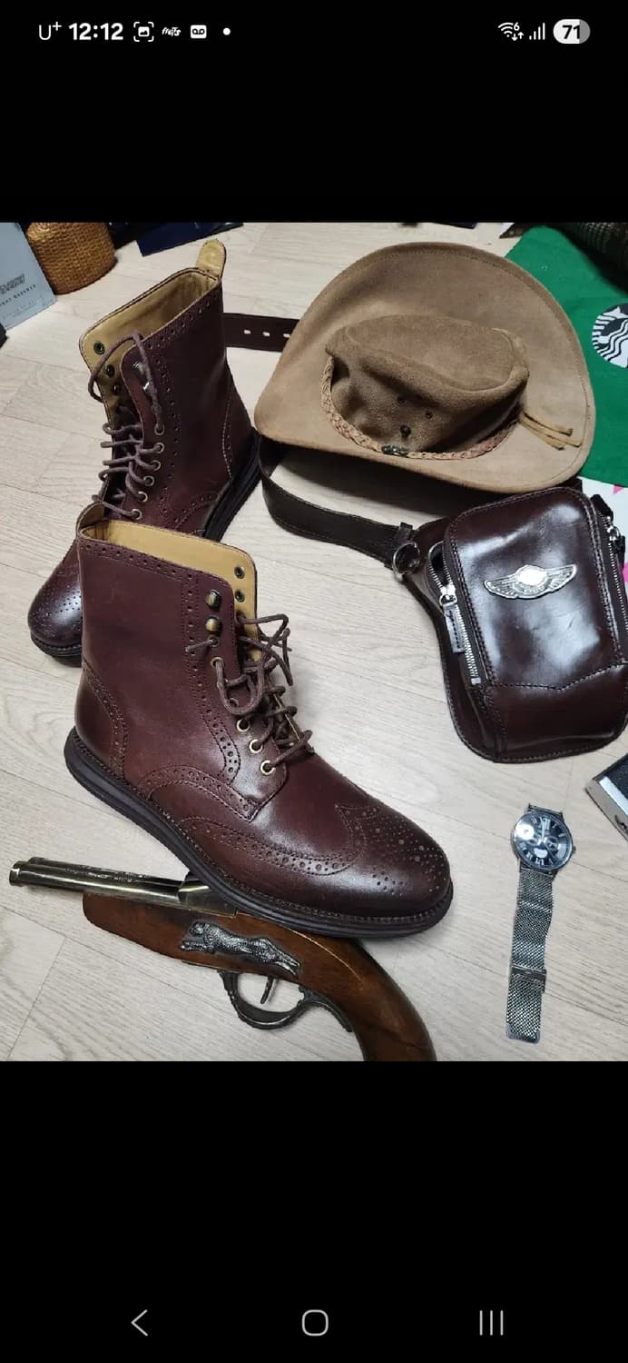 (새상품)COLE HAAN 브로그 윙팁 부츠 워커 서비스 구두 루나 콜한 상품이미지3
