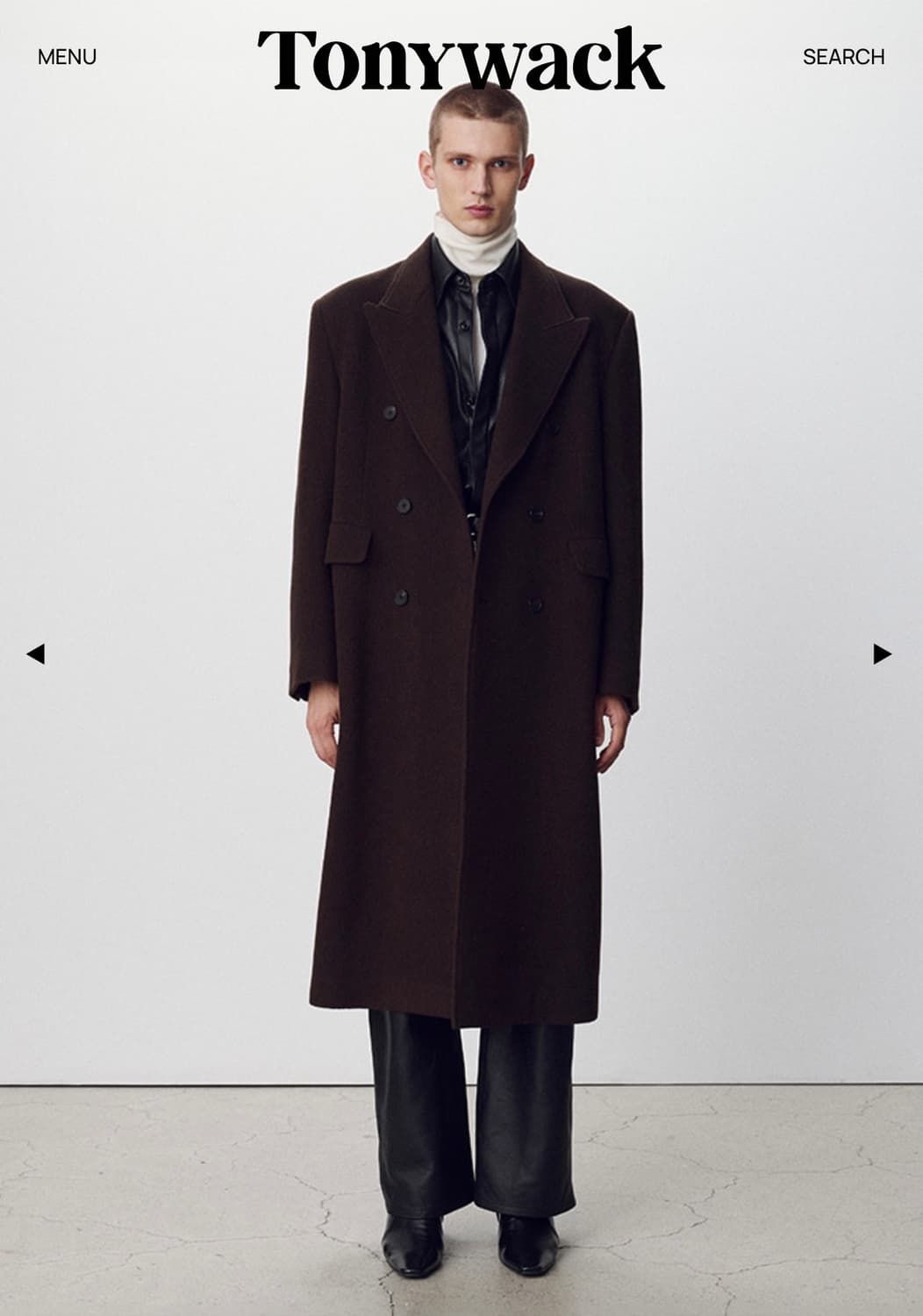 토니웩 Textured Wool Cashmere Double-Breast 상품이미지2