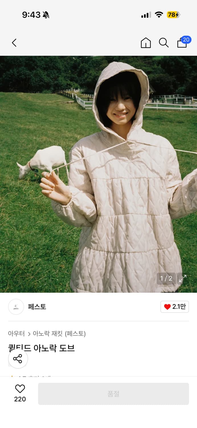 페스토 아노락 도브 상품이미지1