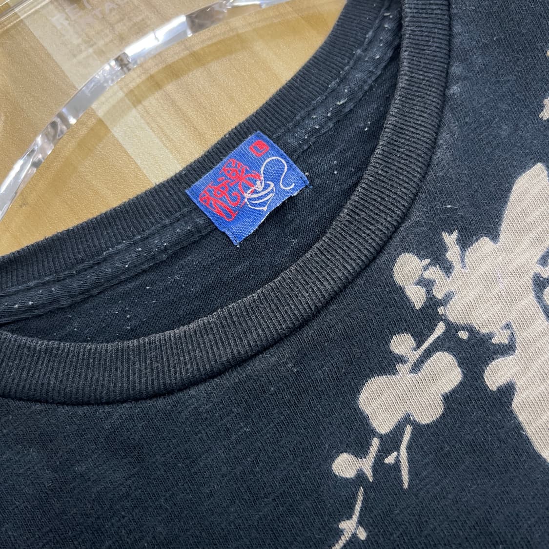 jpn vtg 빈티지 블랙 오리엔탈 프린팅 반팔 티셔츠 L 상품이미지10