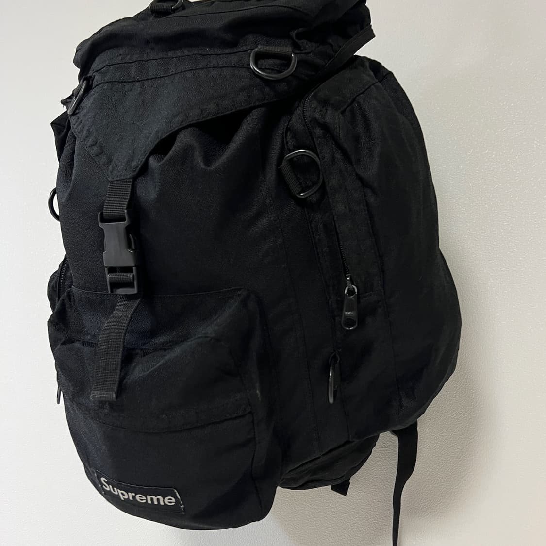 슈프림 05FW Scatter Weave 백팩 블랙 상품이미지4