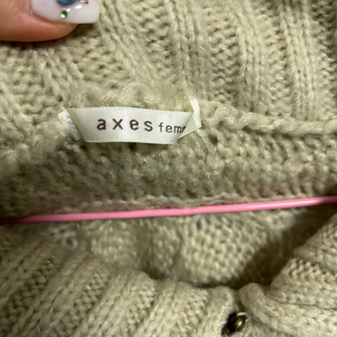 엑시즈팜 베이지 레이스 숏케이프 상품이미지2