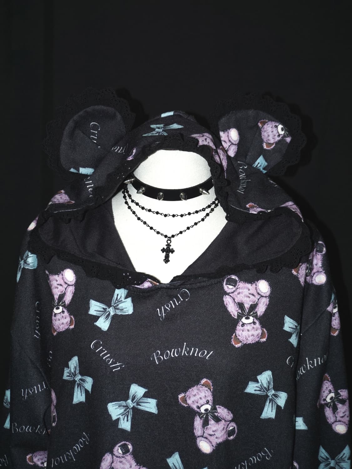 gothic teddy bear ear hood  상품이미지3