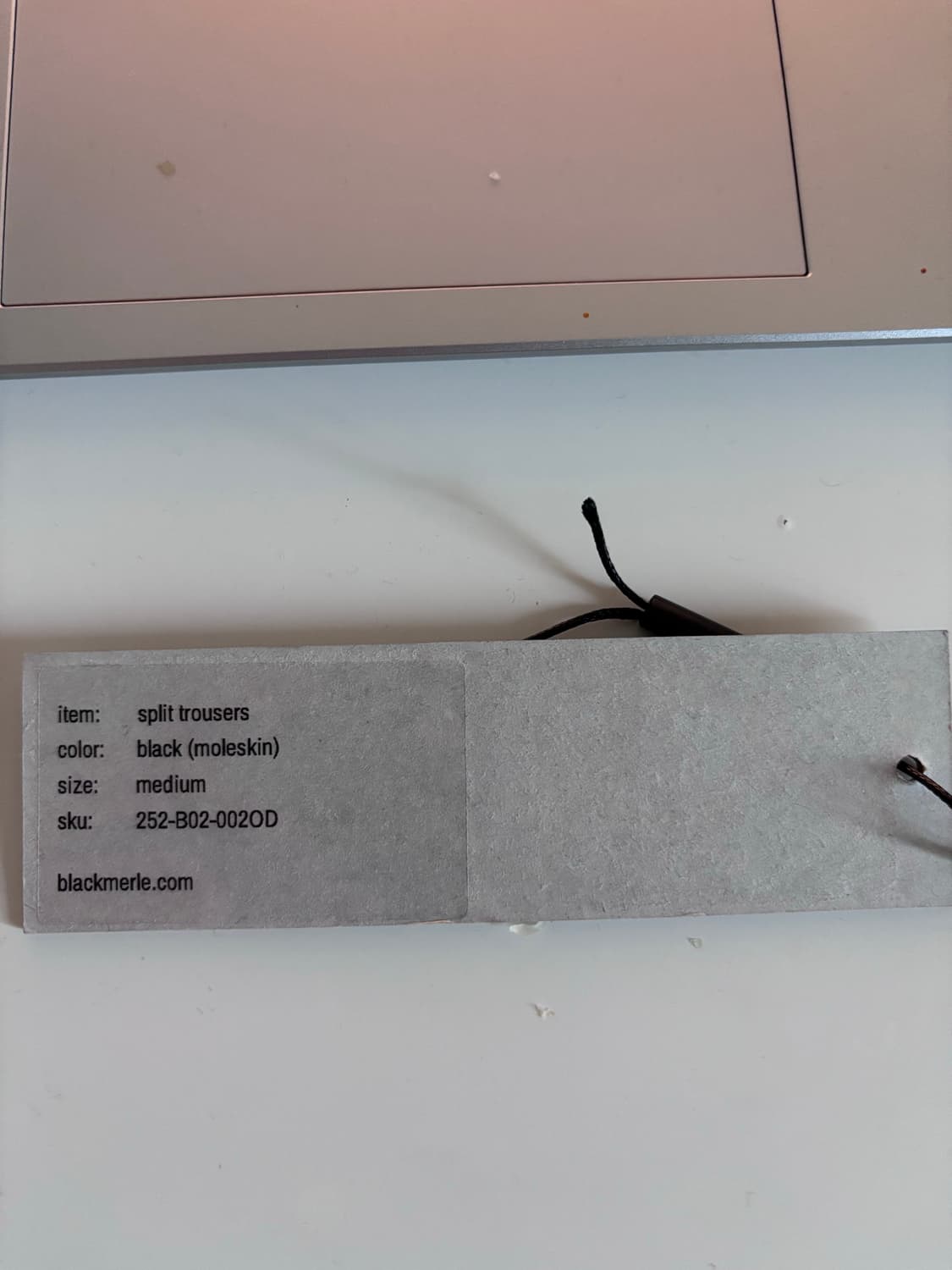 블랙멀 split trouser black M 상품이미지4