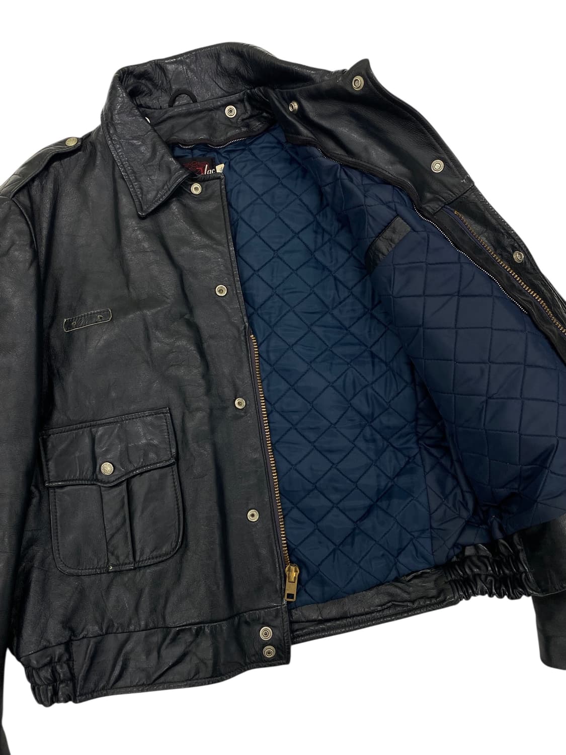 5-60's 시카고 폴리스 레더 자켓 상품이미지8