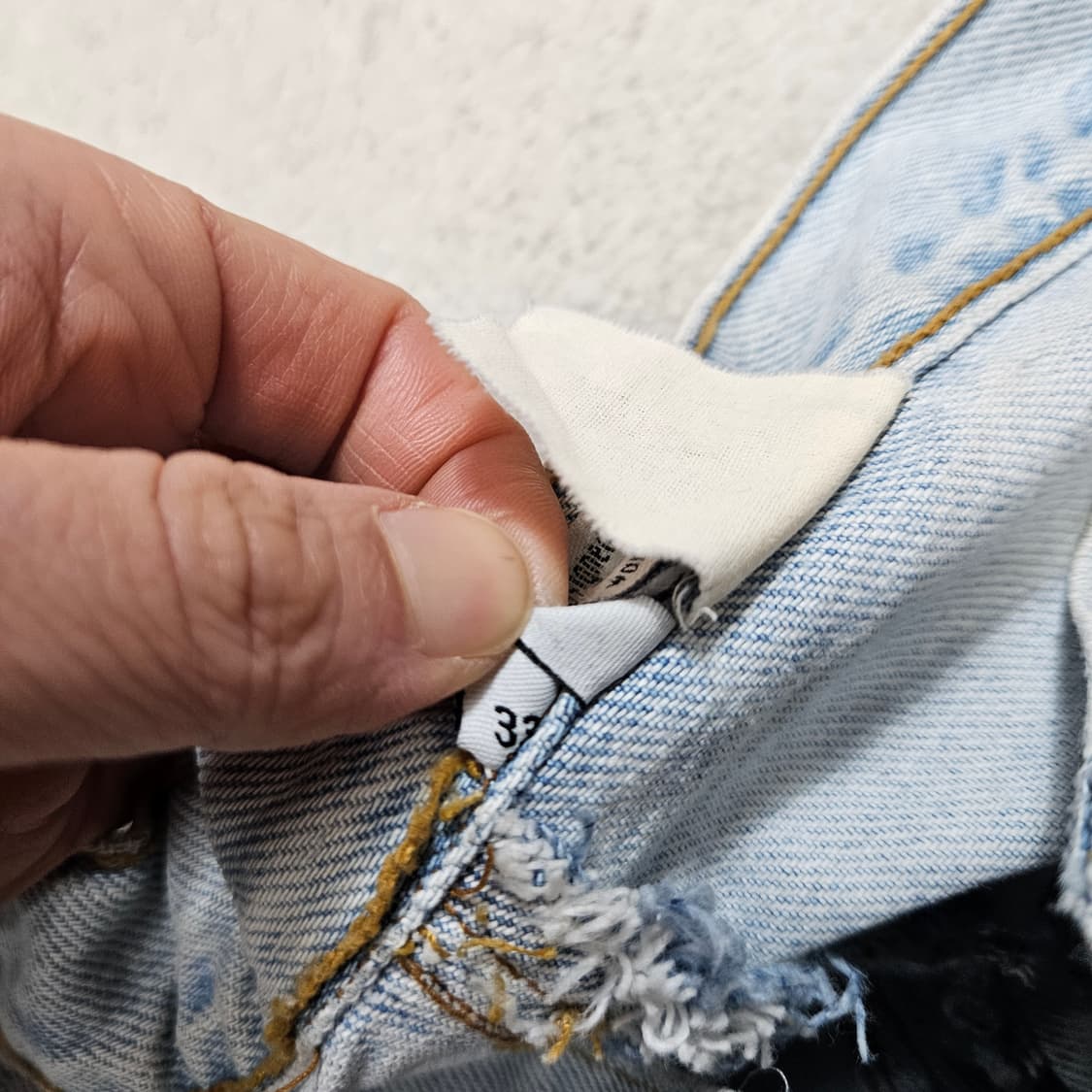 90s 캘빈클라인 리페어 데님 팬츠 33 상품이미지8