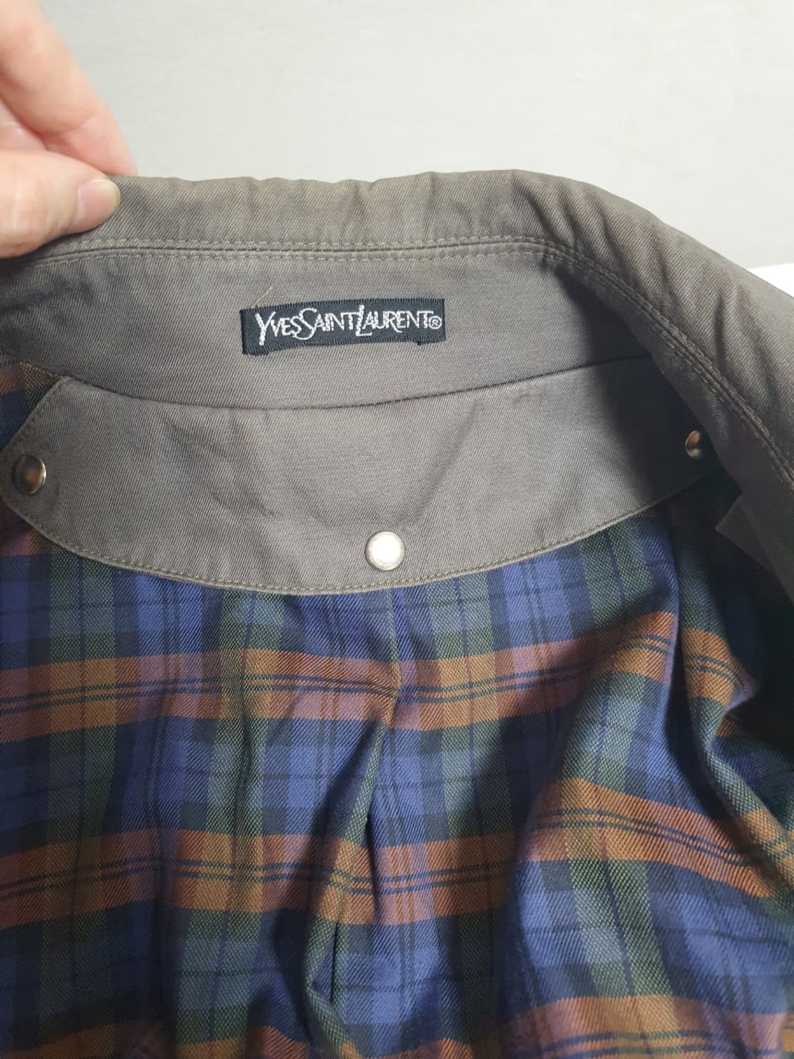 🧥🩶 YSL 클래식 싱글 코트 토프그레이 46 상품이미지7