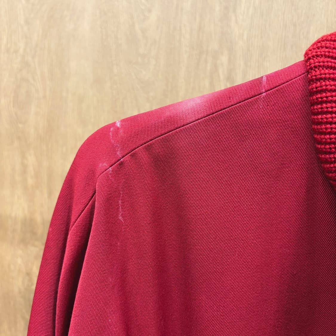 크리스찬 디올 블루종 자켓 골지 카라 히든 포켓 로고 자수 디테일 레드 상품이미지8