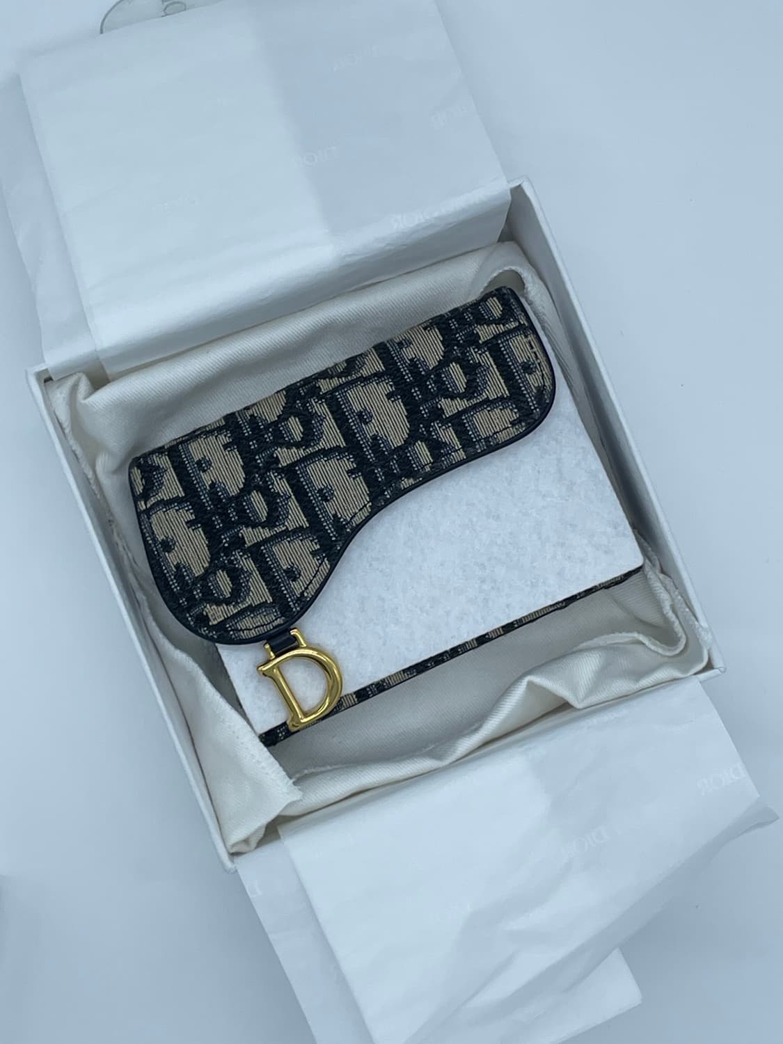 [ 새상품 / 풀구성 ] 디올 오블리크 새들 5포켓 아코디언 지갑 상품이미지1