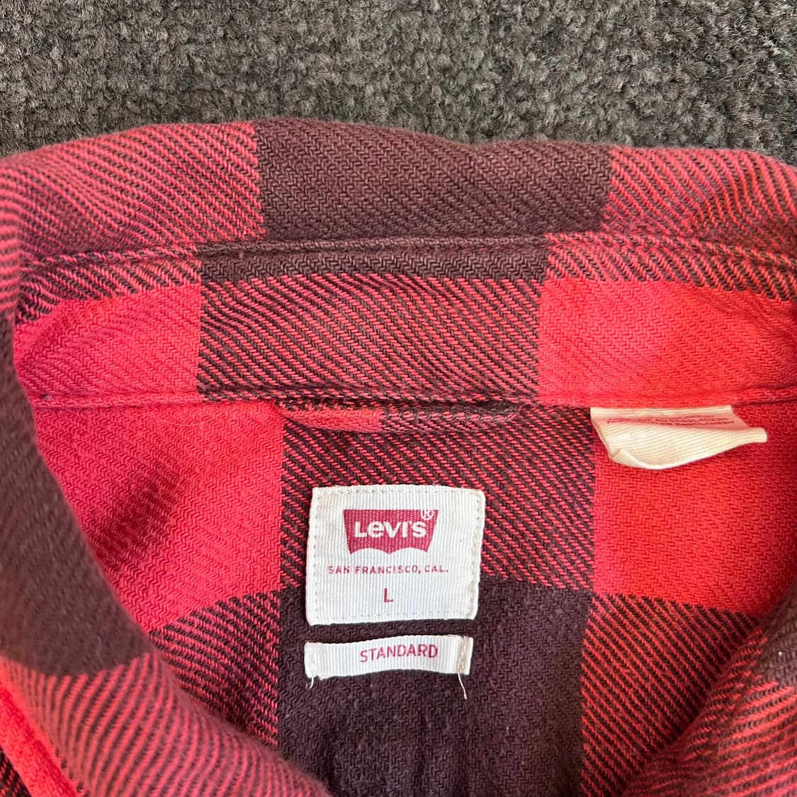 리바이스 체크 플란넬 셔츠 상품이미지3