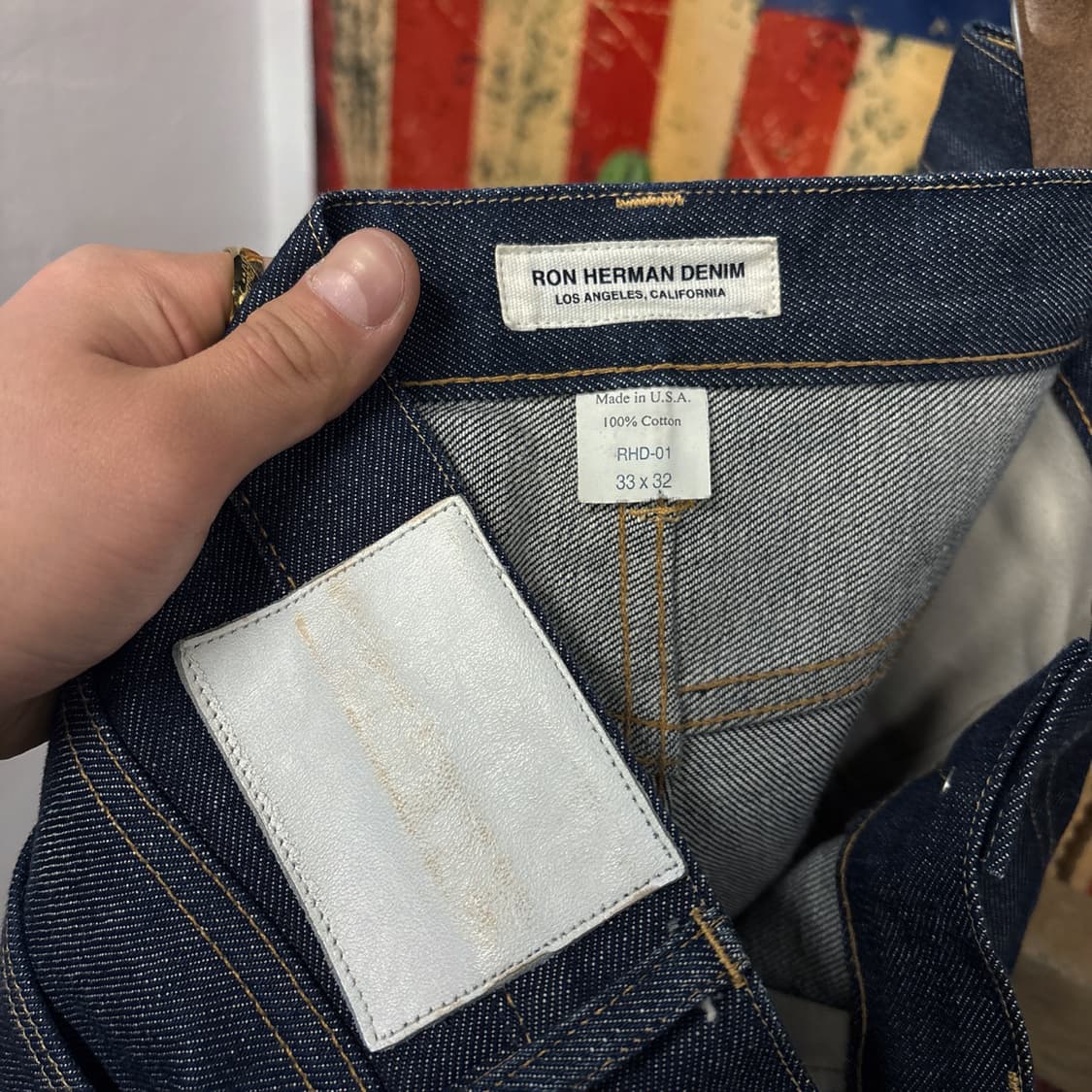 론 허먼 데님 미국생산 헤비온스 셀비지 데님팬츠 N1198 상품이미지8