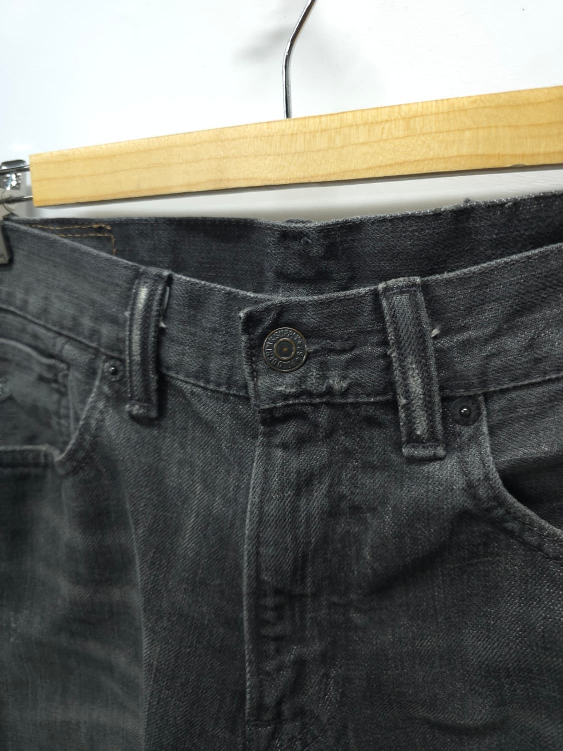 ​데님앤서플라이 랄프로렌 블랙워싱데님 빈티지 스트레이트 팬츠(30~31) 상품이미지4
