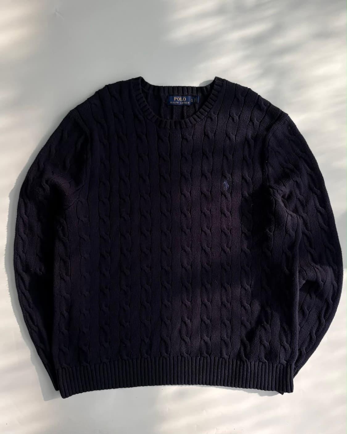 [XL] 폴로 랄프로렌 네이비 케이블 니트 스웨터 상품이미지1