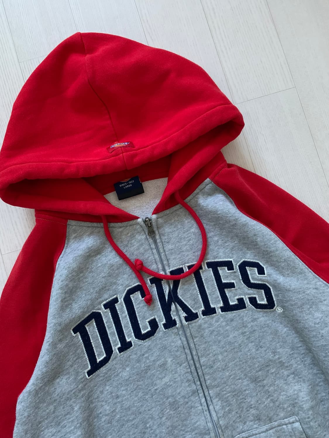 디키즈 중앙로고 나그랑패턴 후드집업 상품이미지4