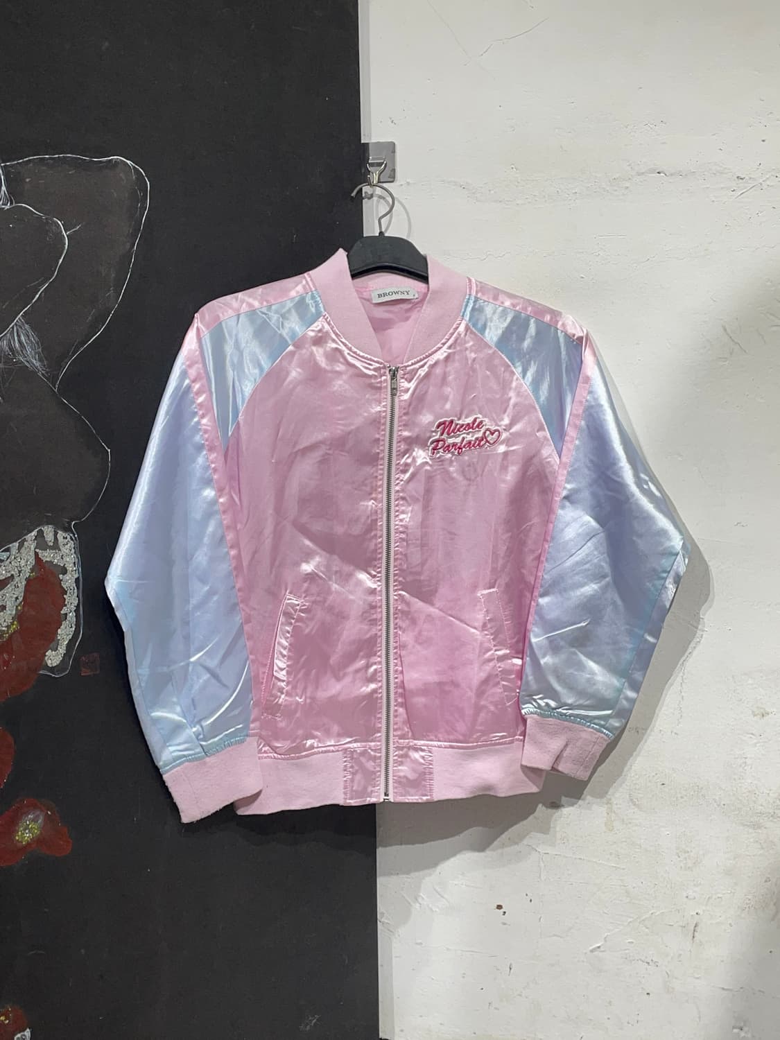 JPN 일본빈티지 y2k 핑크 스카잔 빅로고 갸루 스카쟌 M 상품이미지3