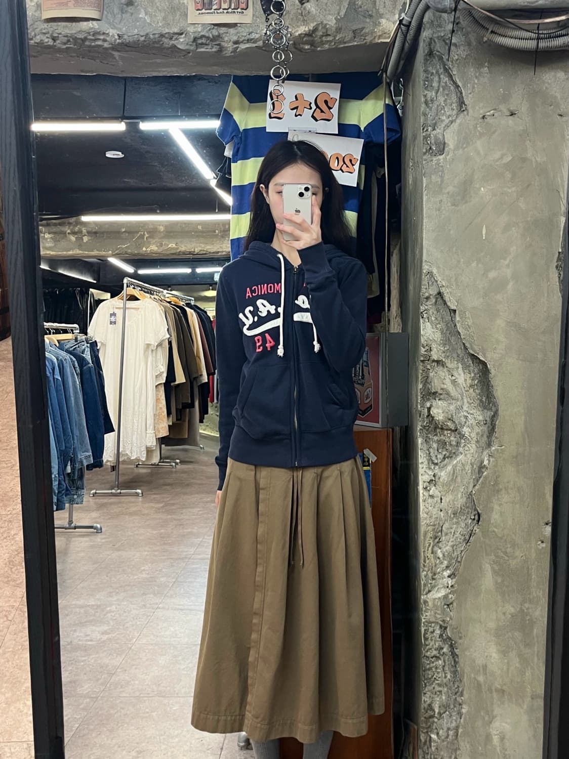 후아유 후드집업 네이비 S  #csz3838 상품이미지2