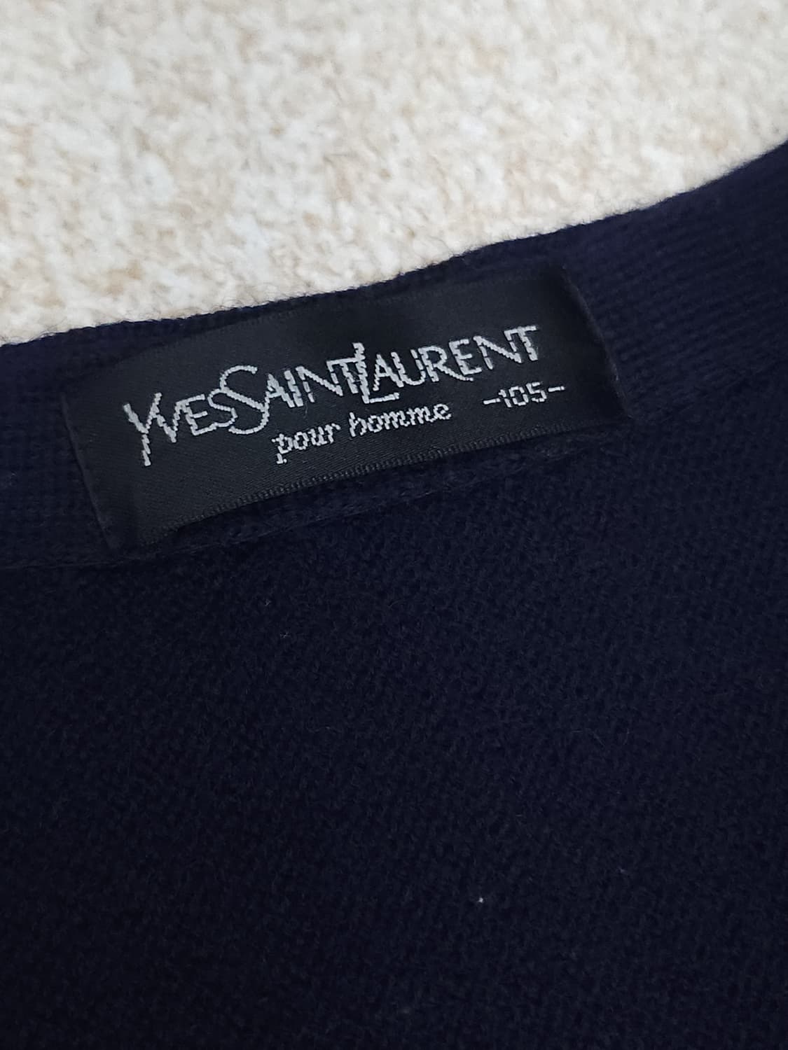 (105)입생로랑 남자 브이넥 긴팔 빈티지 가디건 상품이미지8