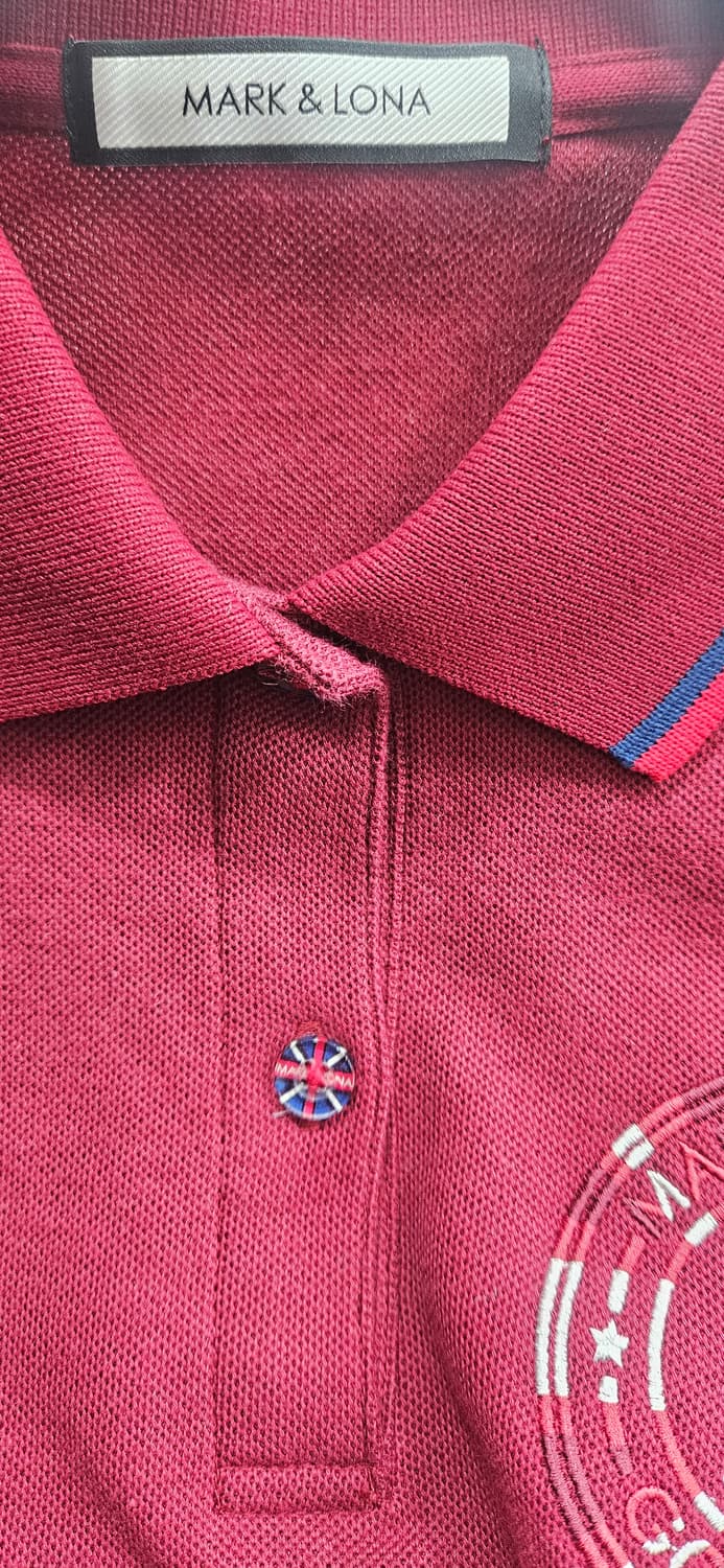 (한글탭 정품)마크앤로나 긴팔 카라티 레드 골프웨어 S 상품이미지3