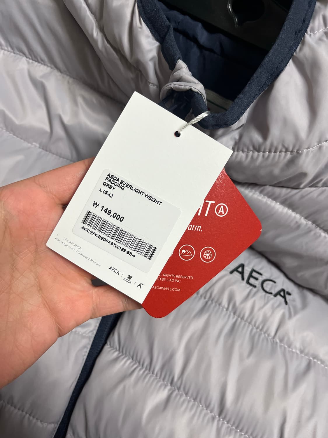 AECA 경량패딩 판매합니다.  상품이미지2