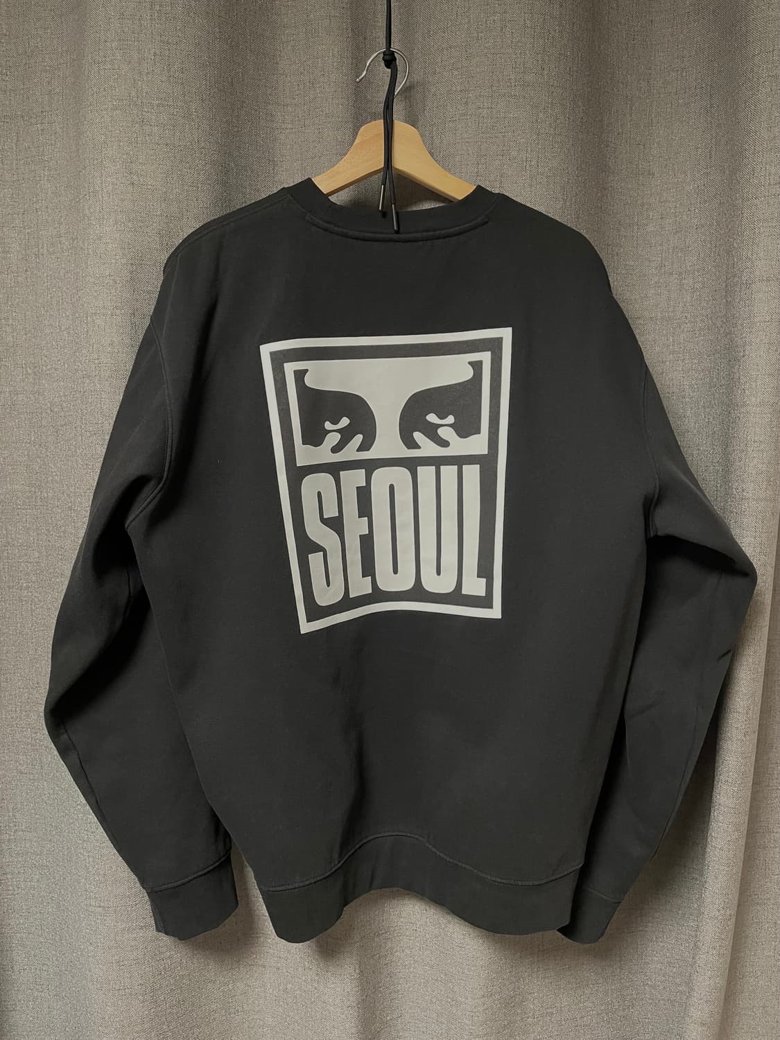 오베이 서울 기모 맨투맨 L 상품이미지1