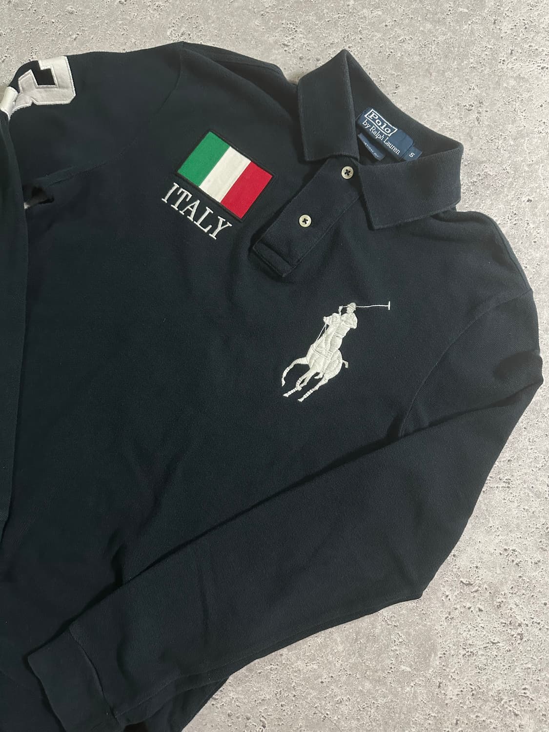 00s POLO RALPH LAUREN 빅포니 이탈리아 긴팔 카라티 상품이미지1