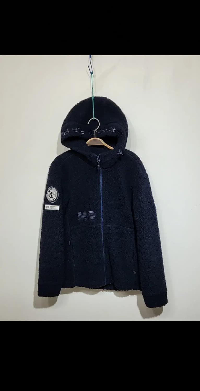 (95) K2 후리스 후드점퍼 네이비 케이투 뽀글이 플리스 자켓  상품이미지1