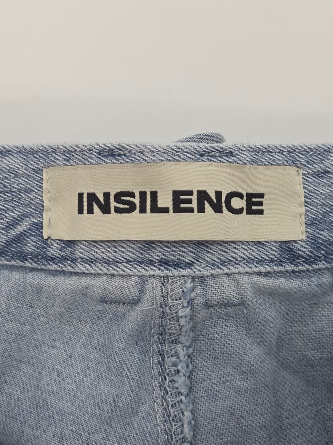M 인사일런스 프론트 카고 와이드 버뮤다 데님 팬츠 라이트 블루 상품이미지9