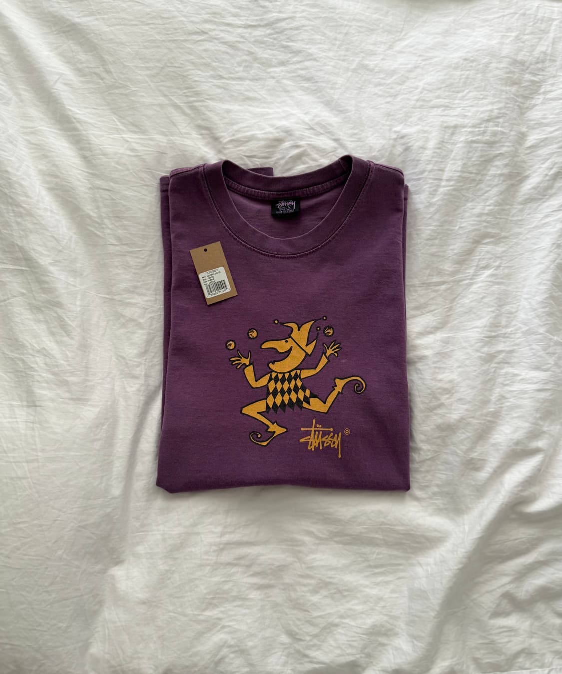 [L] Stussy 스투시 저글러 피그먼트 다이드 반팔 티셔츠 퍼플 상품이미지3