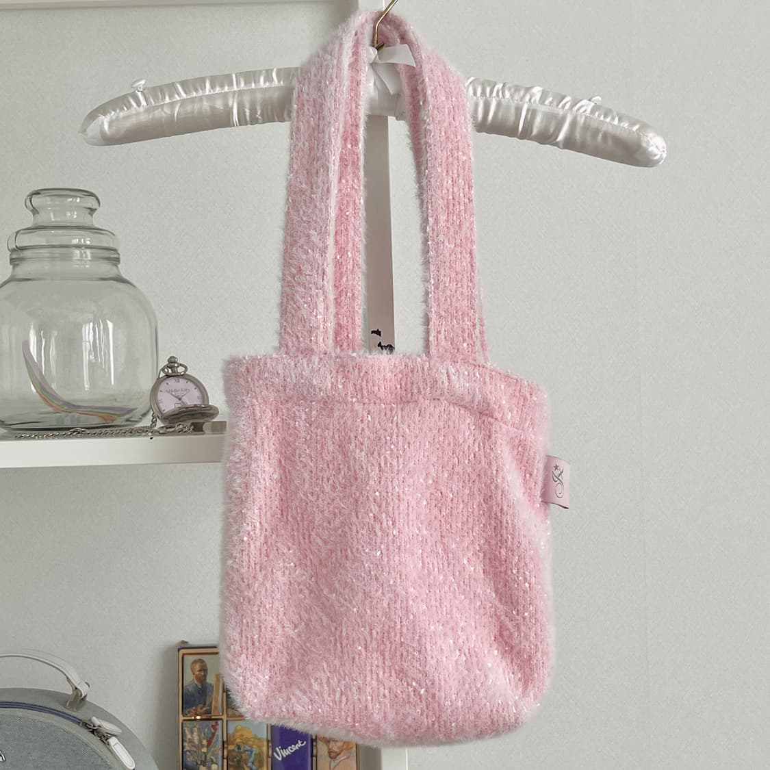 (새상품) 지초이 jx 베이비 핑크 토트백 가방 숄더백 상품이미지2