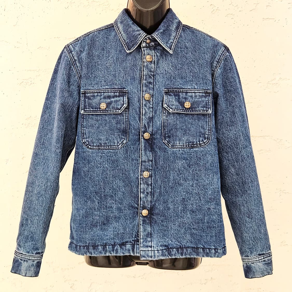 [S] 미사용 크롬하츠 워크독 내피 자켓 데님 B1213C155 상품이미지1