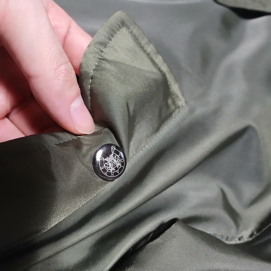 volante 볼란테 금장 항공점퍼 ma-1 패딩 카키 겨울 블루종 상품이미지5