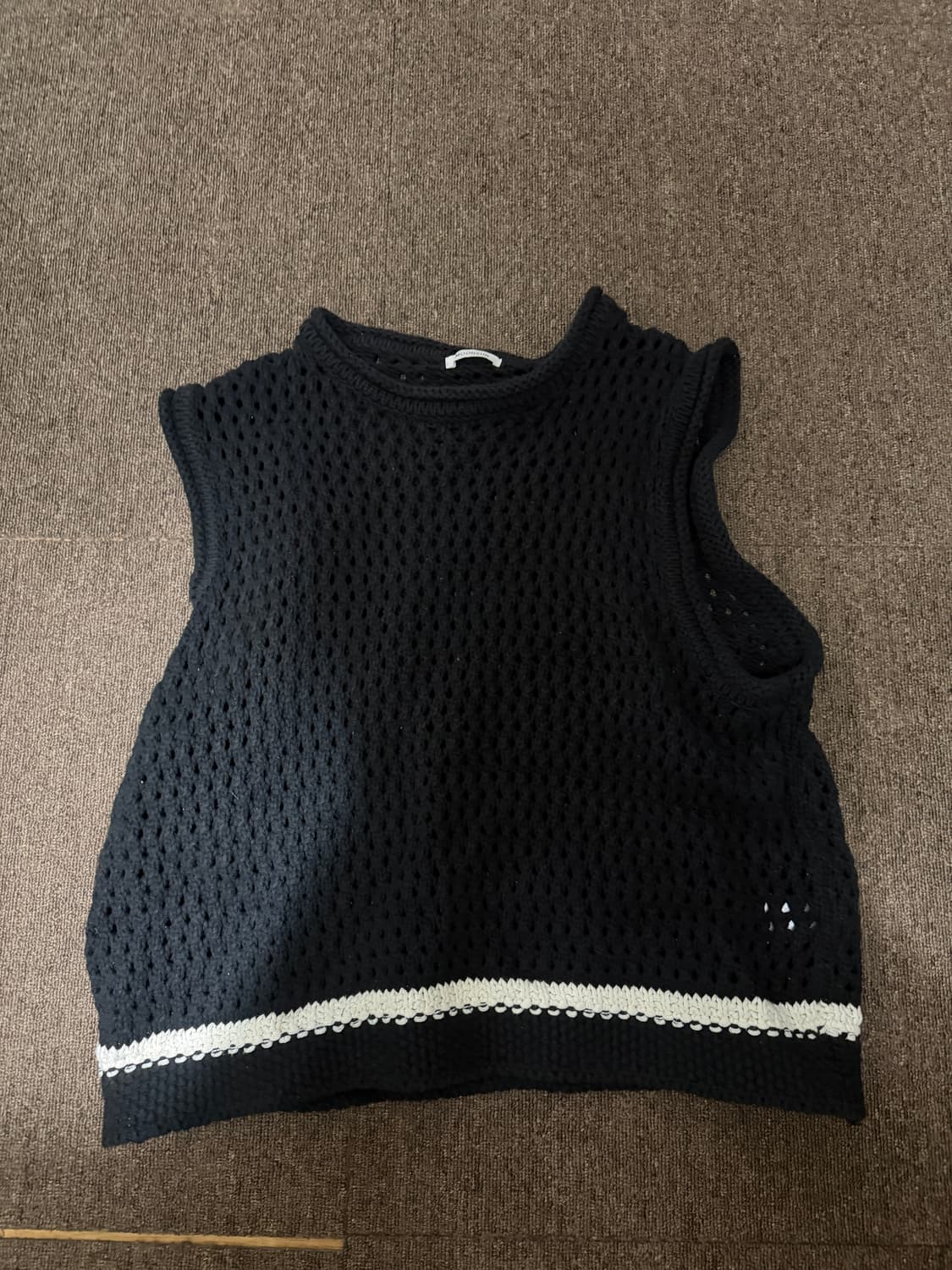 문선 니트 조끼 상품이미지1