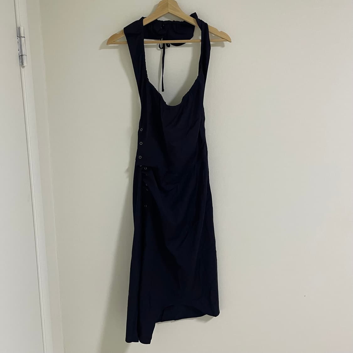 브루앙 체커보드 홀터넥 원피스 상품이미지6