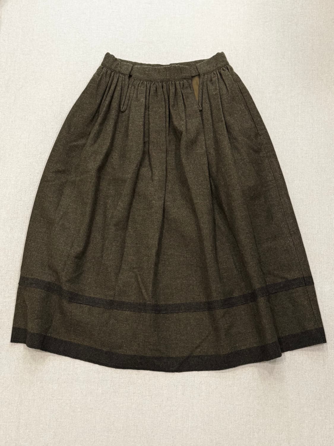 꼼데가르송 80s 울 큐프라 롱스커트 상품이미지1