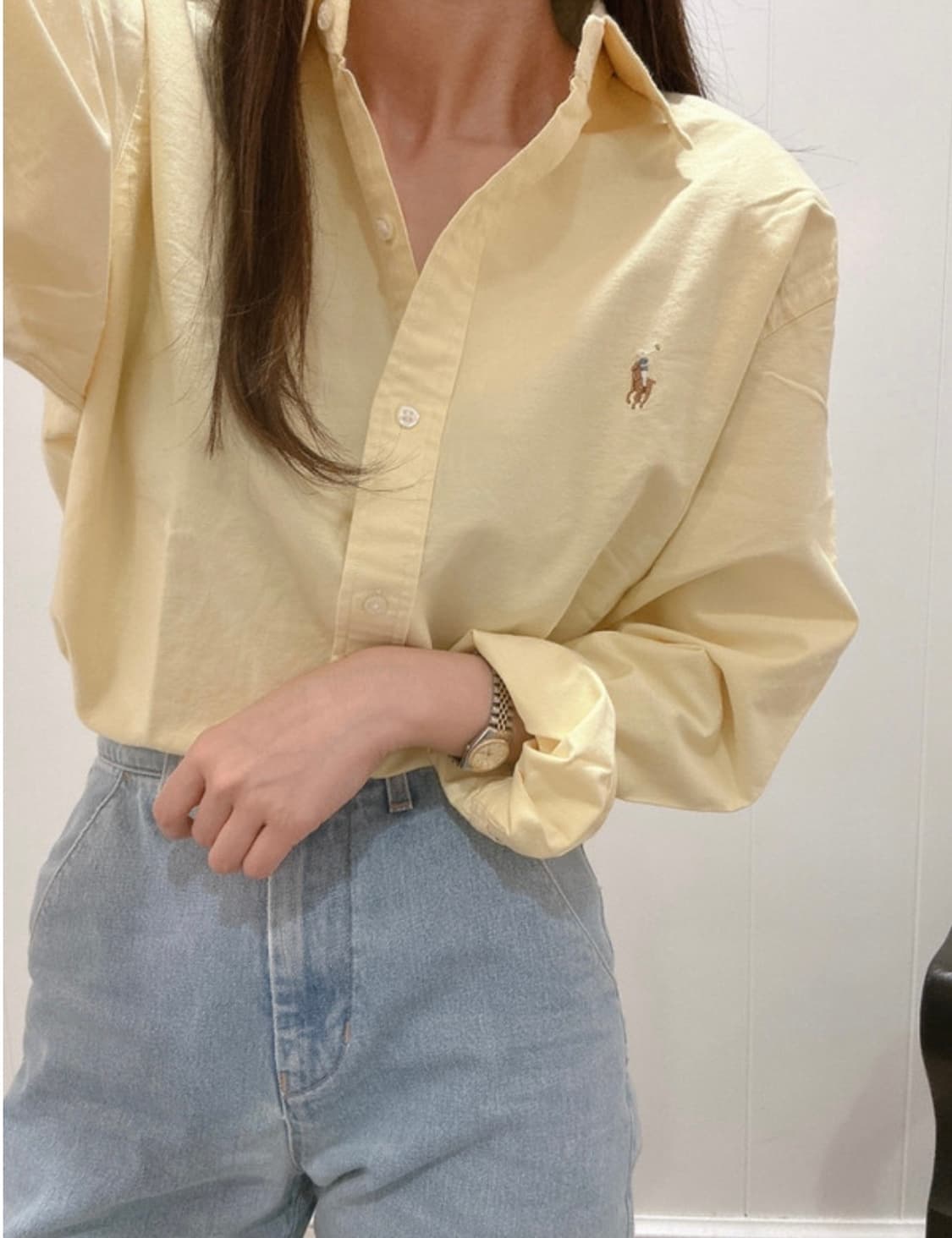 폴로 랄프로렌 맨즈 옥스포드 셔츠 슬림핏 L 상품이미지1