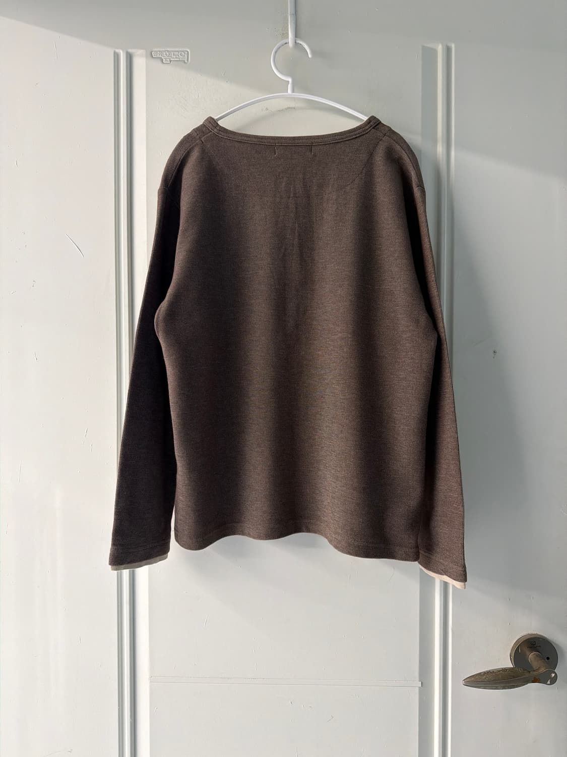 일본빈티지 브라운 레이어드 헨리넥 티셔츠 상품이미지9