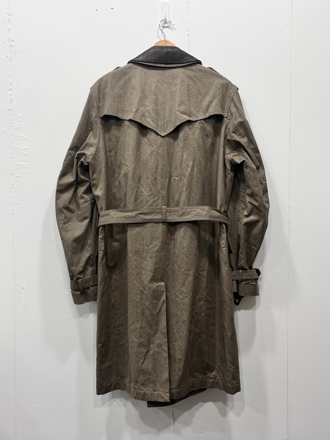 멀버리 천연가죽 왁싱재질 트렌치 코트 105 상품이미지5