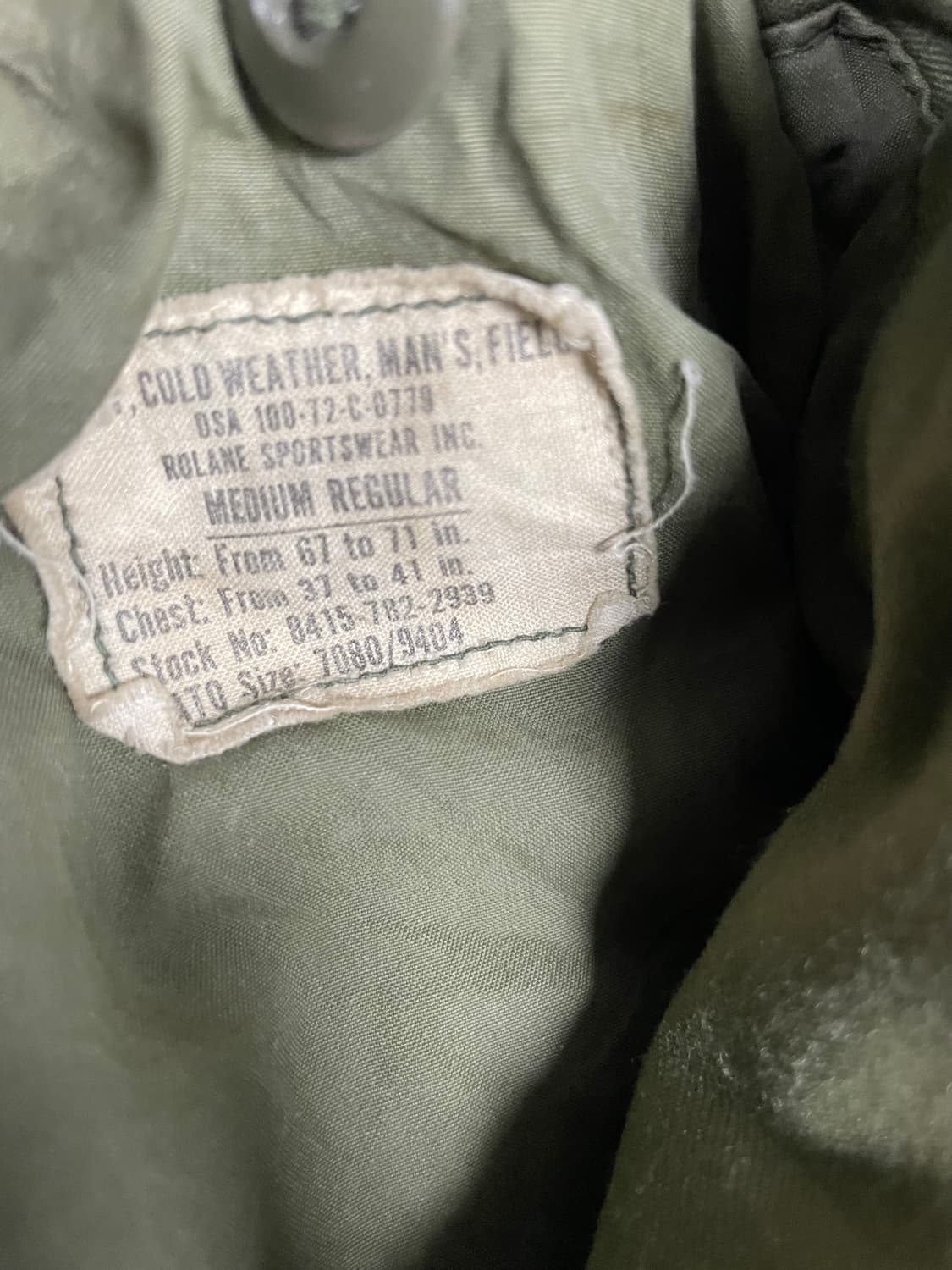 72년 US ARMY M-65 상품이미지4