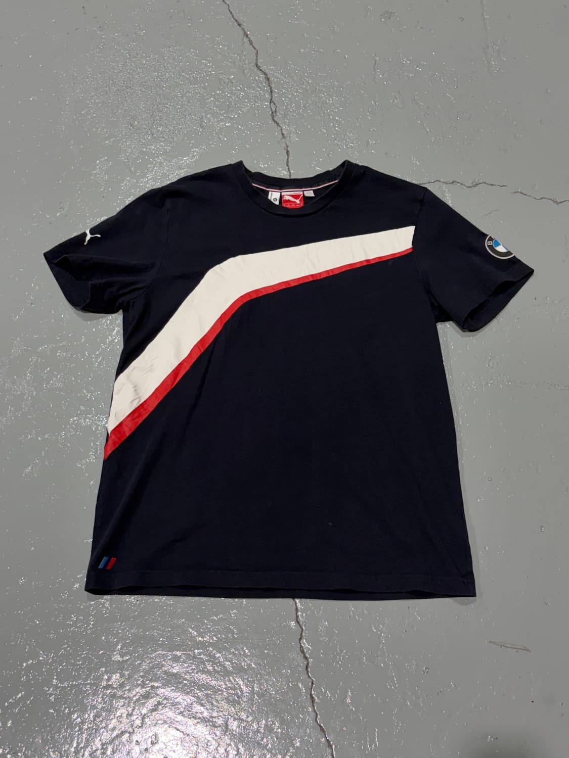 푸마(Puma) X BMW Motorsport 빈티지 네이비 반팔 티셔츠 상품이미지1